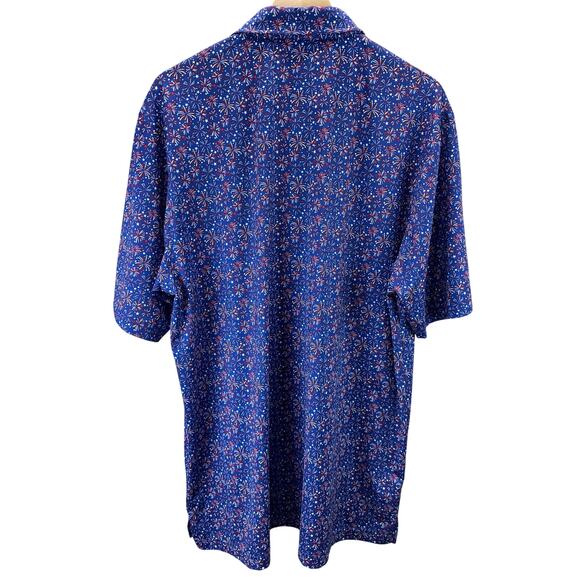 Donald‎ Ross Firework Jersey Active Golf Polo Men's Size Large Performance - Picture 3 of 9